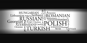 word cloud of slavic languages