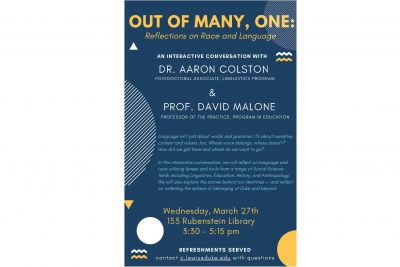 Out of Many, One: Reflections on Race and Language